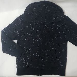3/$30 H&M Speckled Spalttered Hoodie Zip Up Cotton Sweatshirt